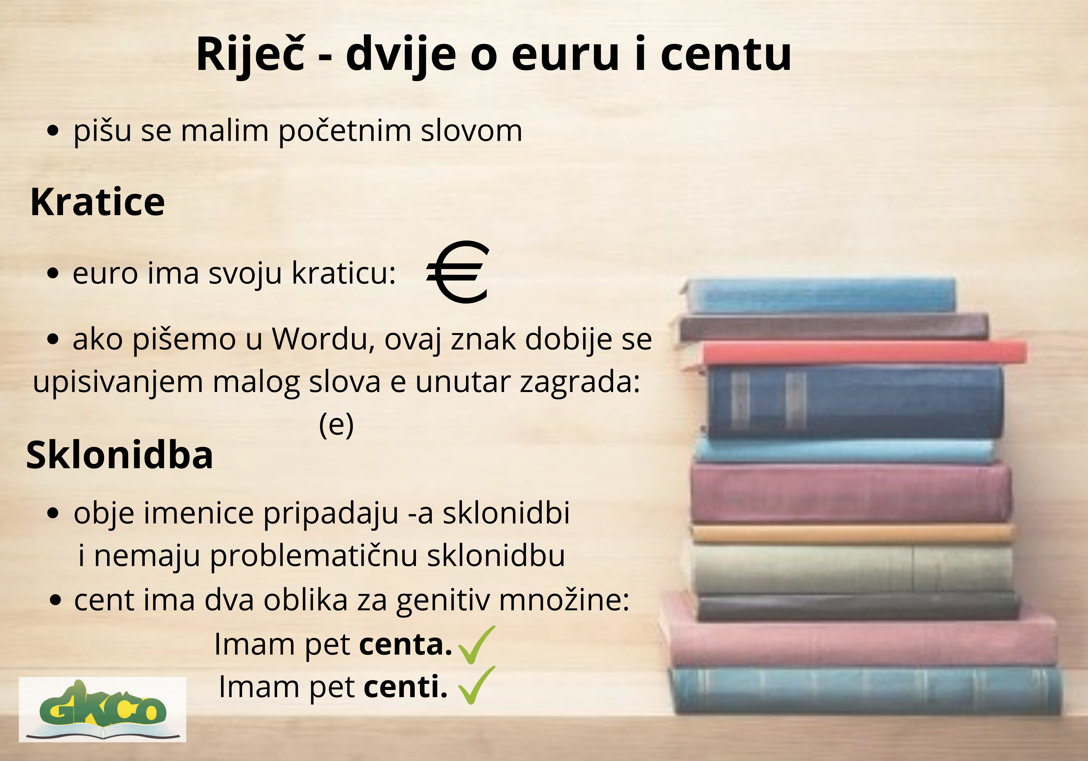 Riječ – dvije o euru i centu