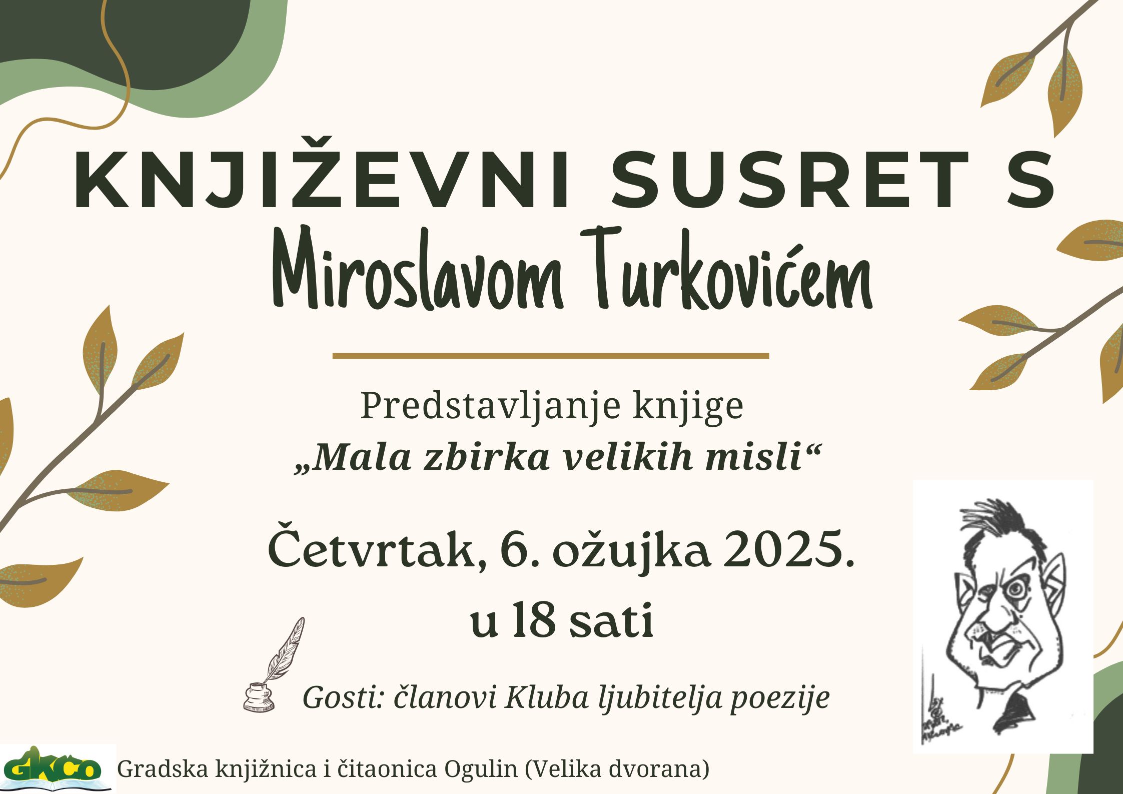 Predstavljanje knjige “Mala zbirka velikih misli” Miroslava Turkovića
