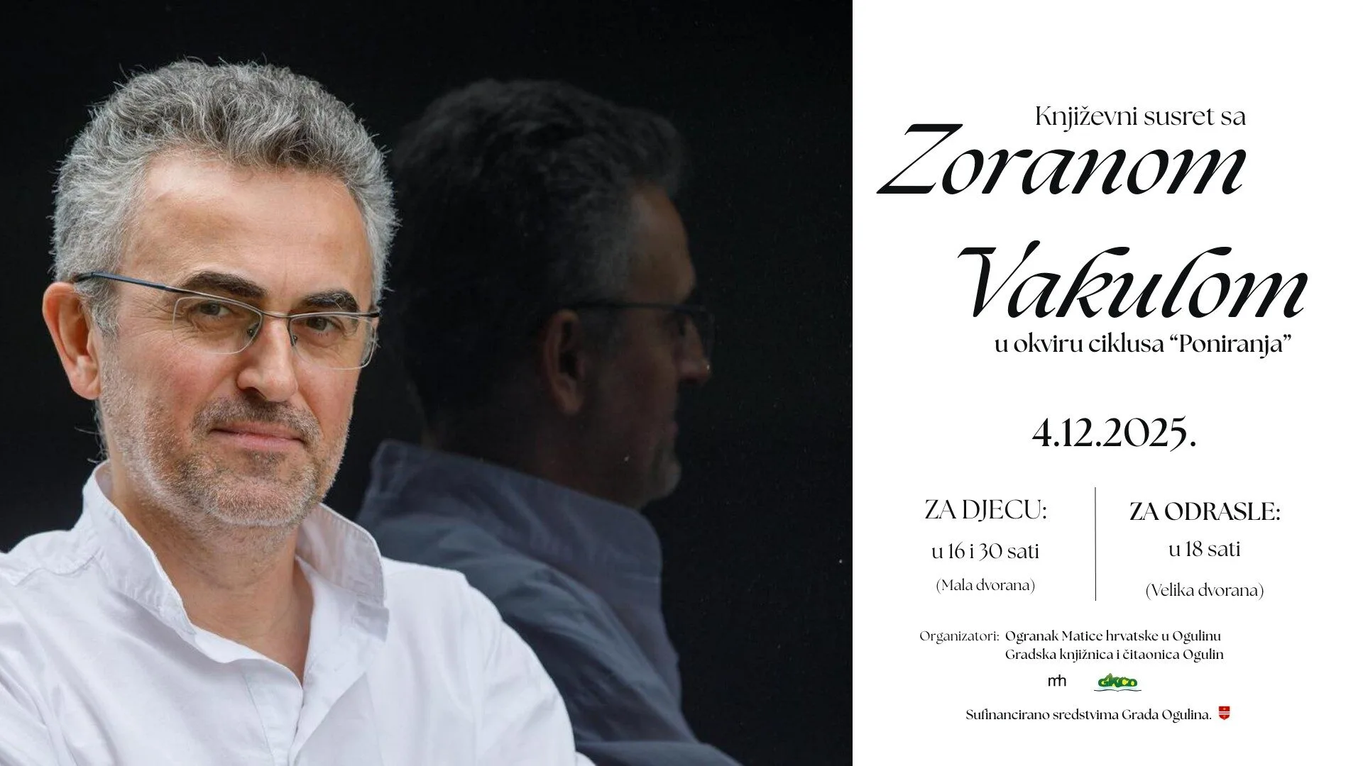 Književni susret sa Zoranom Vakulom