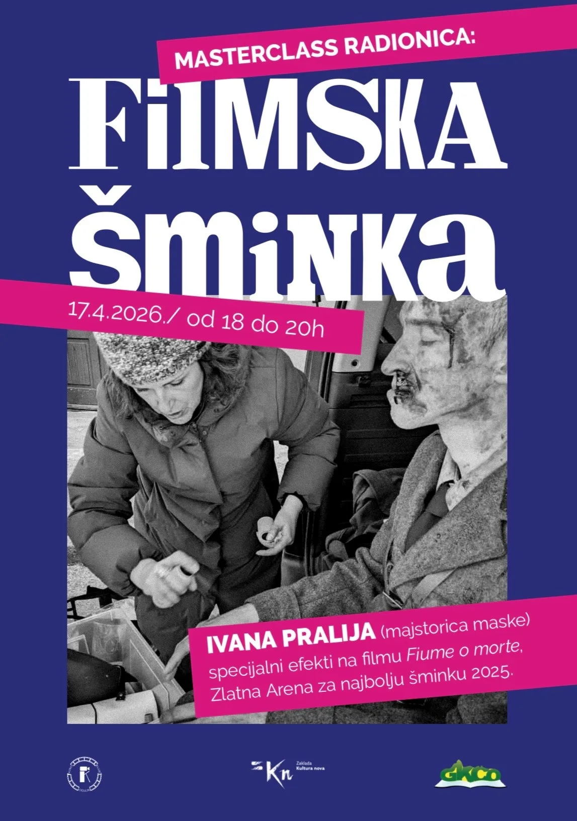 Masterclass radionica: Filmski make-up s Ivanom Pralijom
