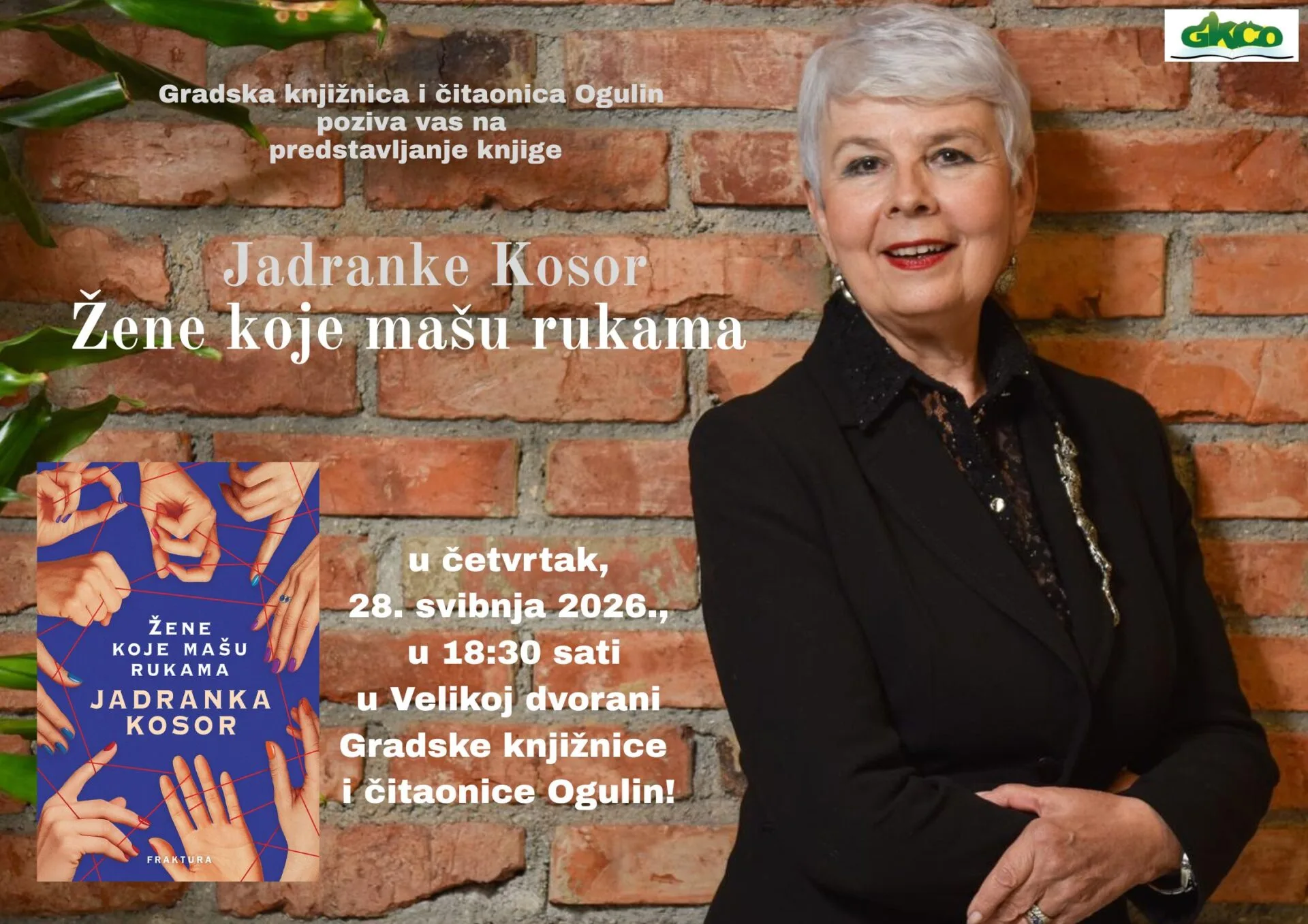 Promocija knjige Jadranke Kosor “Žene koje mašu rukama”