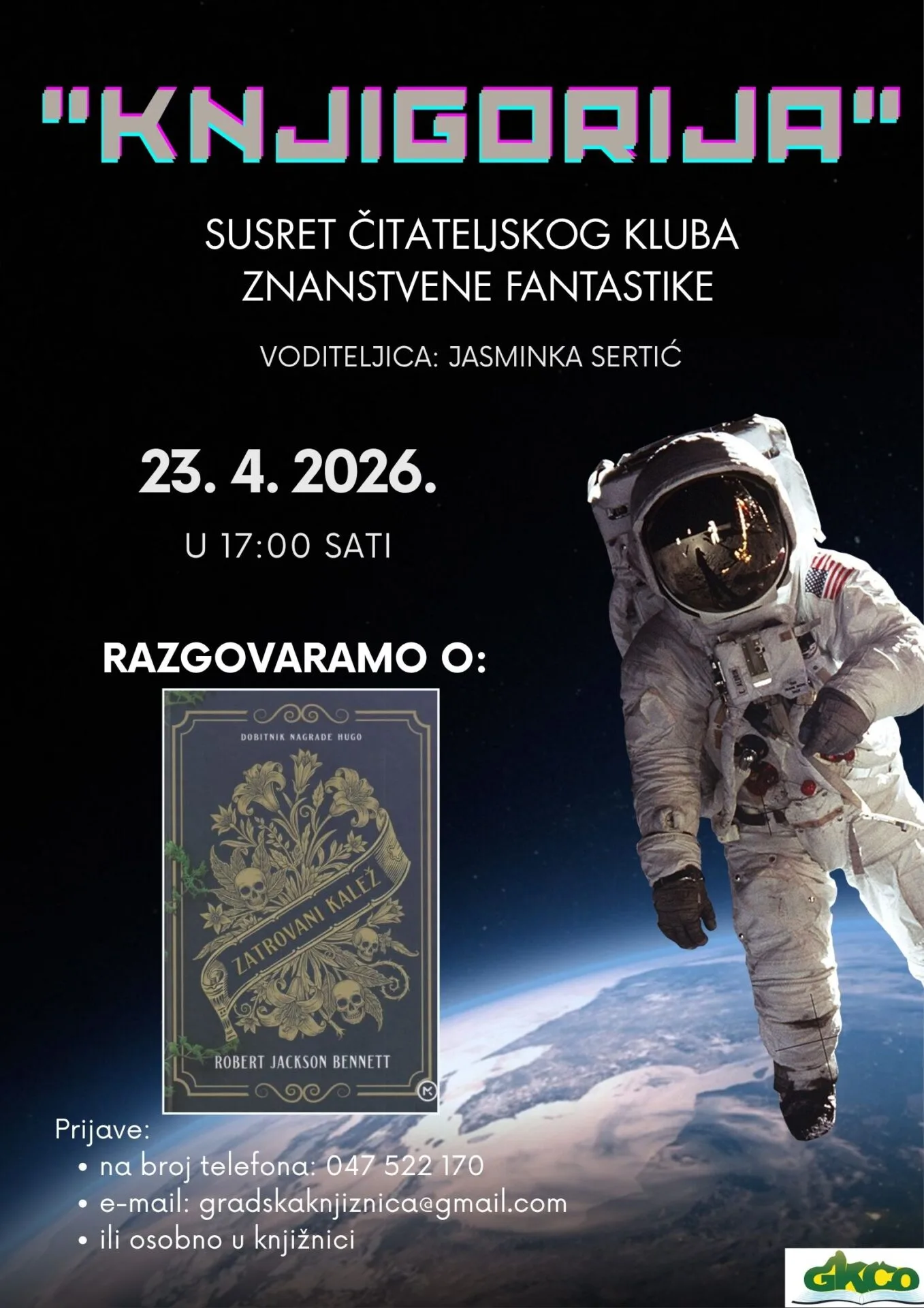 Sedmi susret ČK znanstvene fantastike “Knjigorija” povodom obilježavanja nacionalne manifestacije Noć knjige