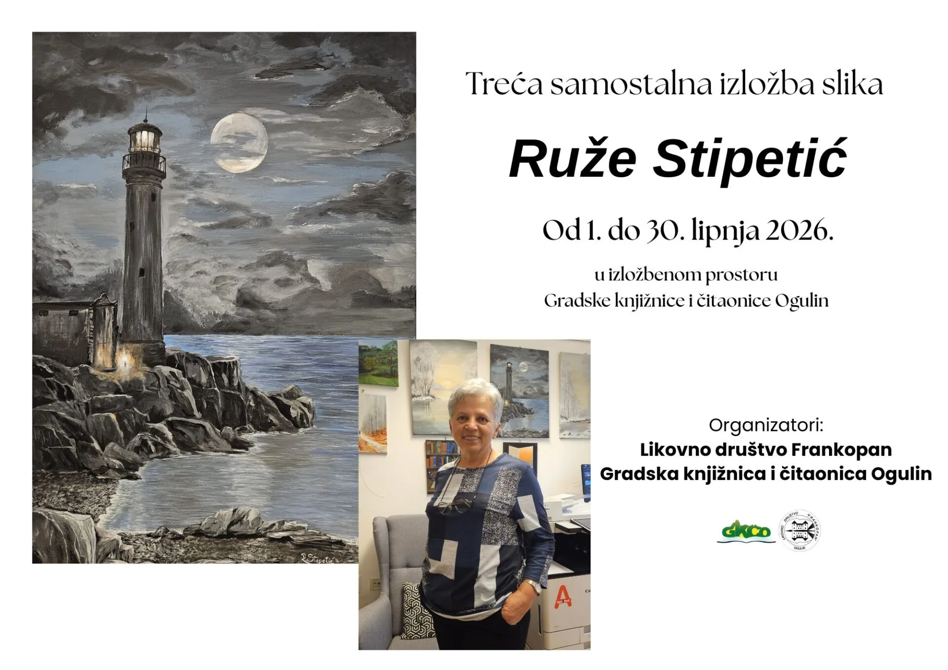 Treća samostalna izložba slika Ruže Stipetić