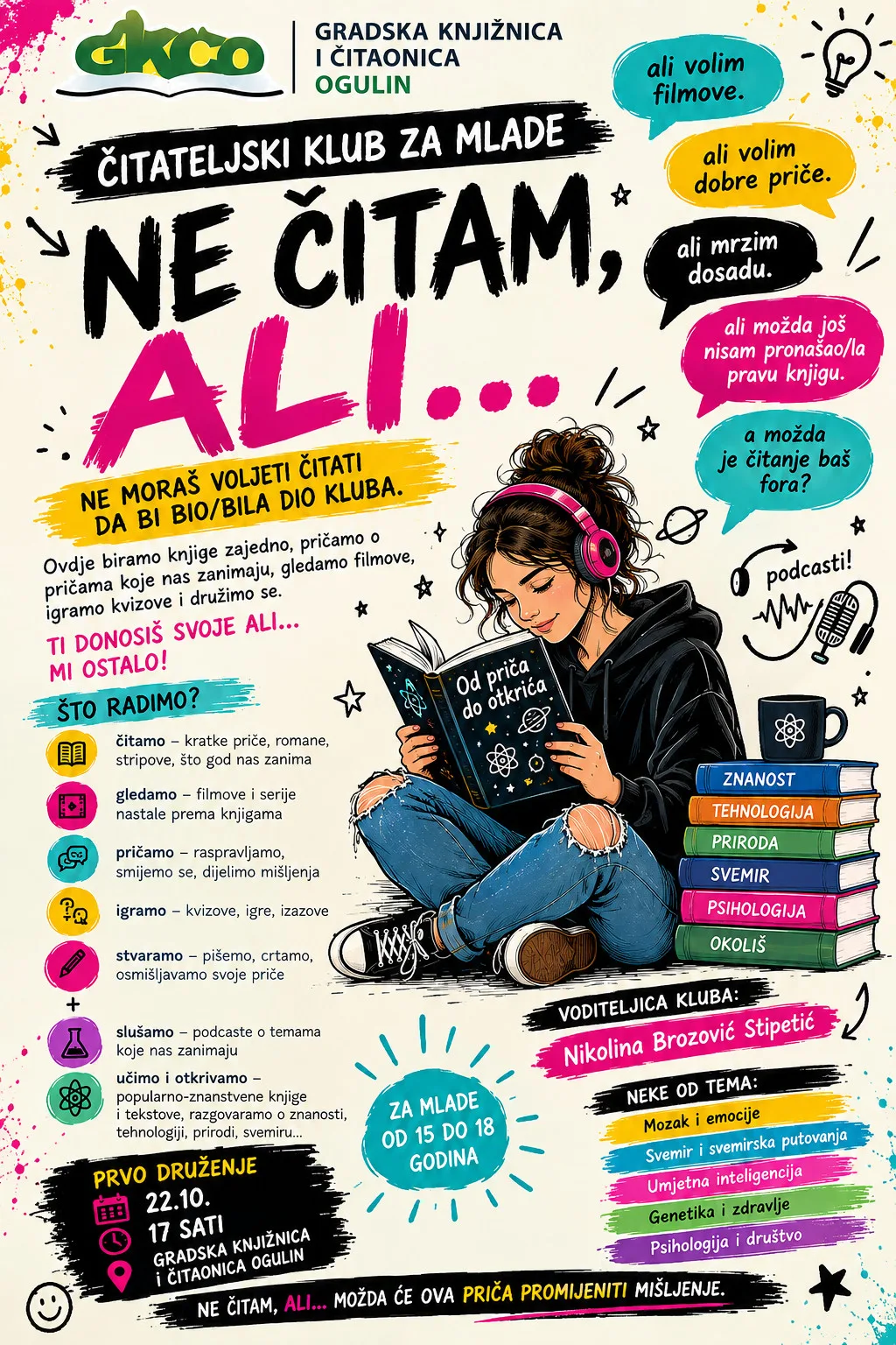 Čitateljski klub za mlade „Ne čitam, ali…“