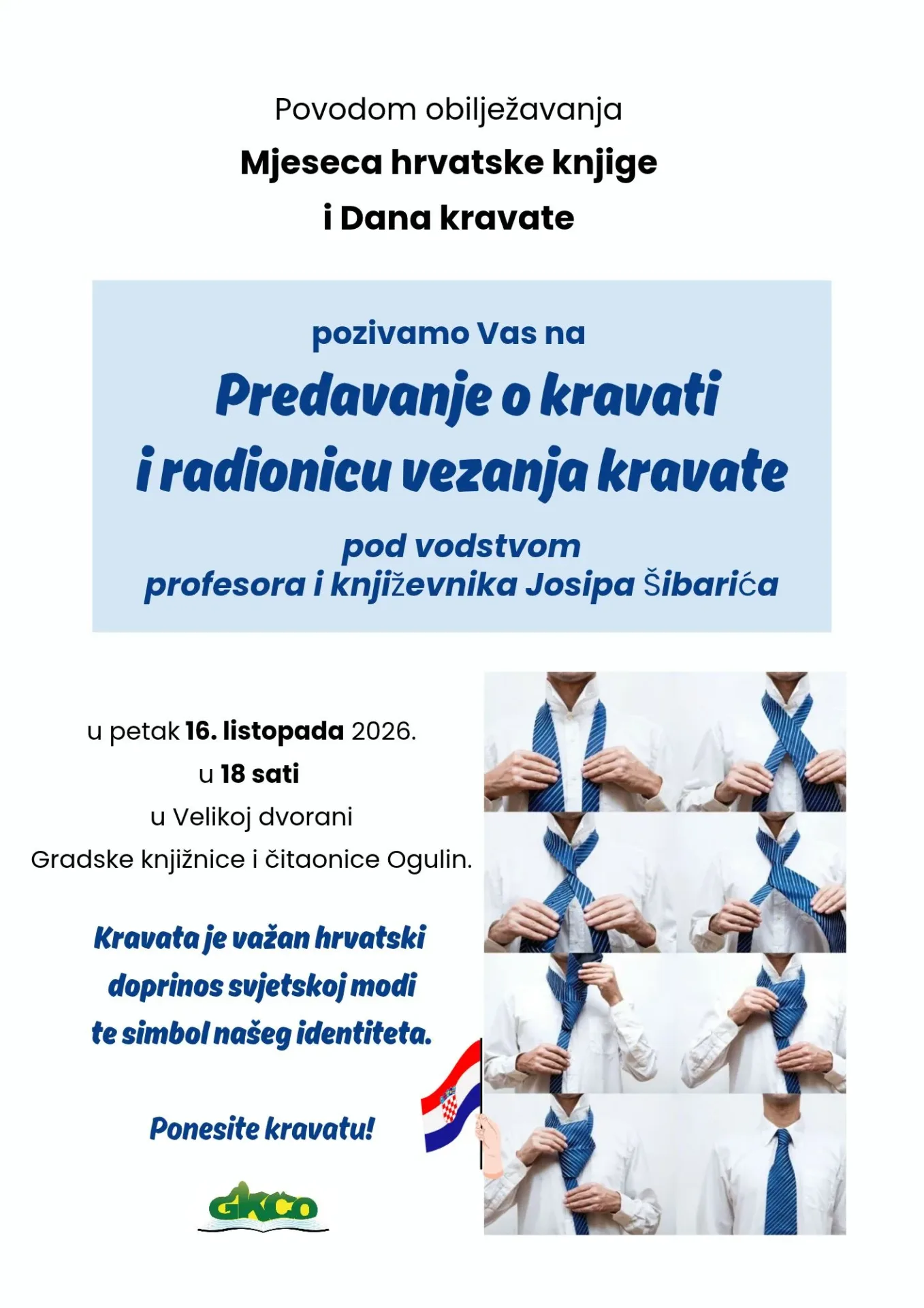 Predavanje o kravati i radionica vezanja kravate